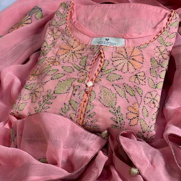 Kachi Karahi Hand-Embroidered Lawn Cotton  Soha's Design